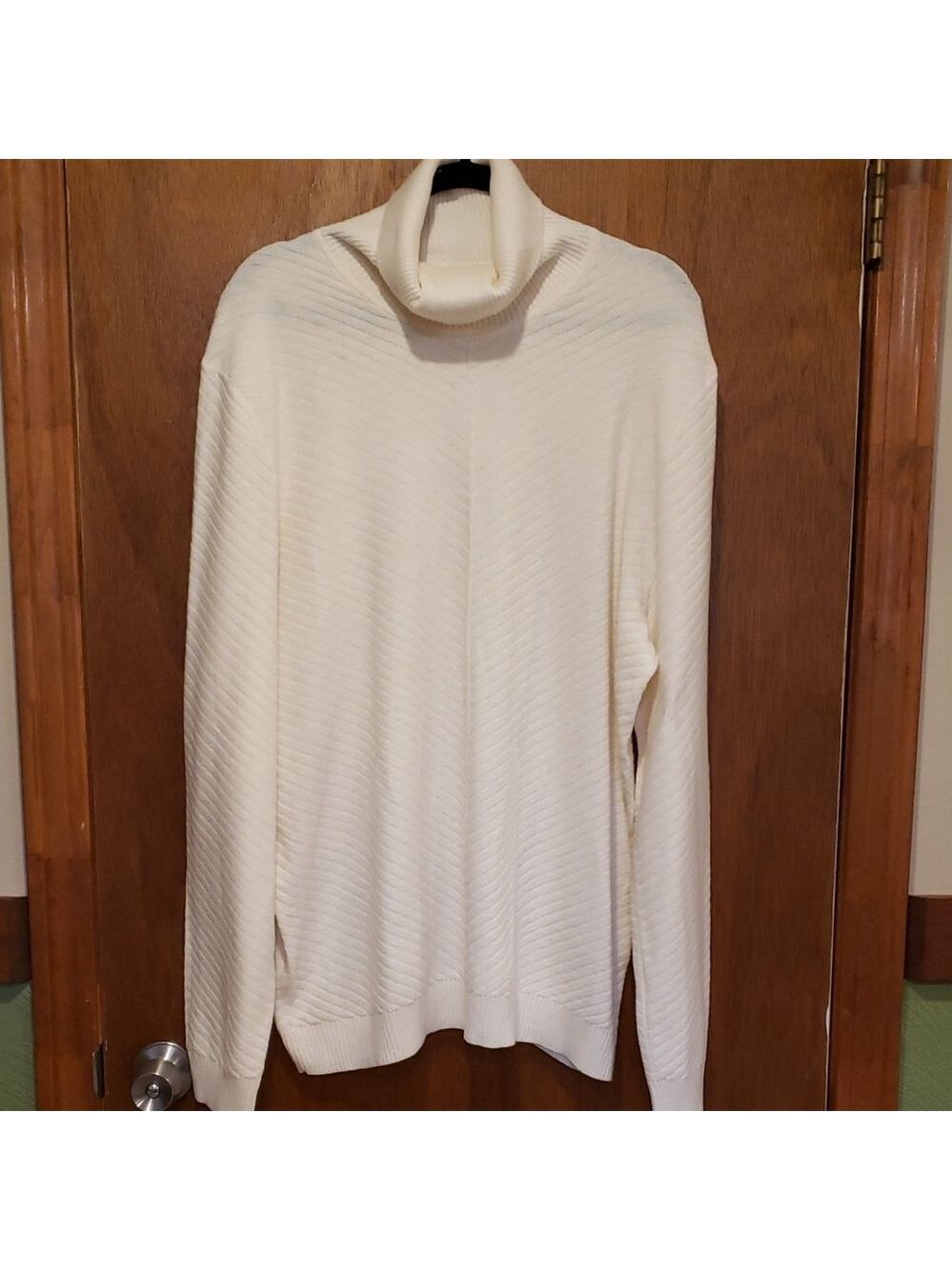 INC International Concepts Woman's Ivory Turtleneck Sweater